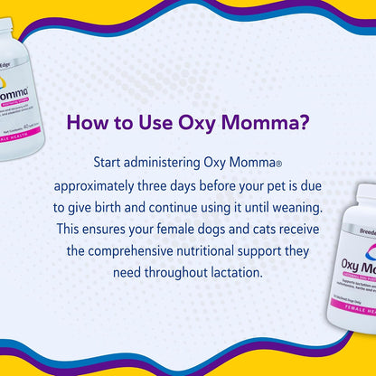 Breeder's Edge Oxy Momma Soft Chews - – Gatos: Consultar con el veterinario, ya que las necesidades pueden – Image 8