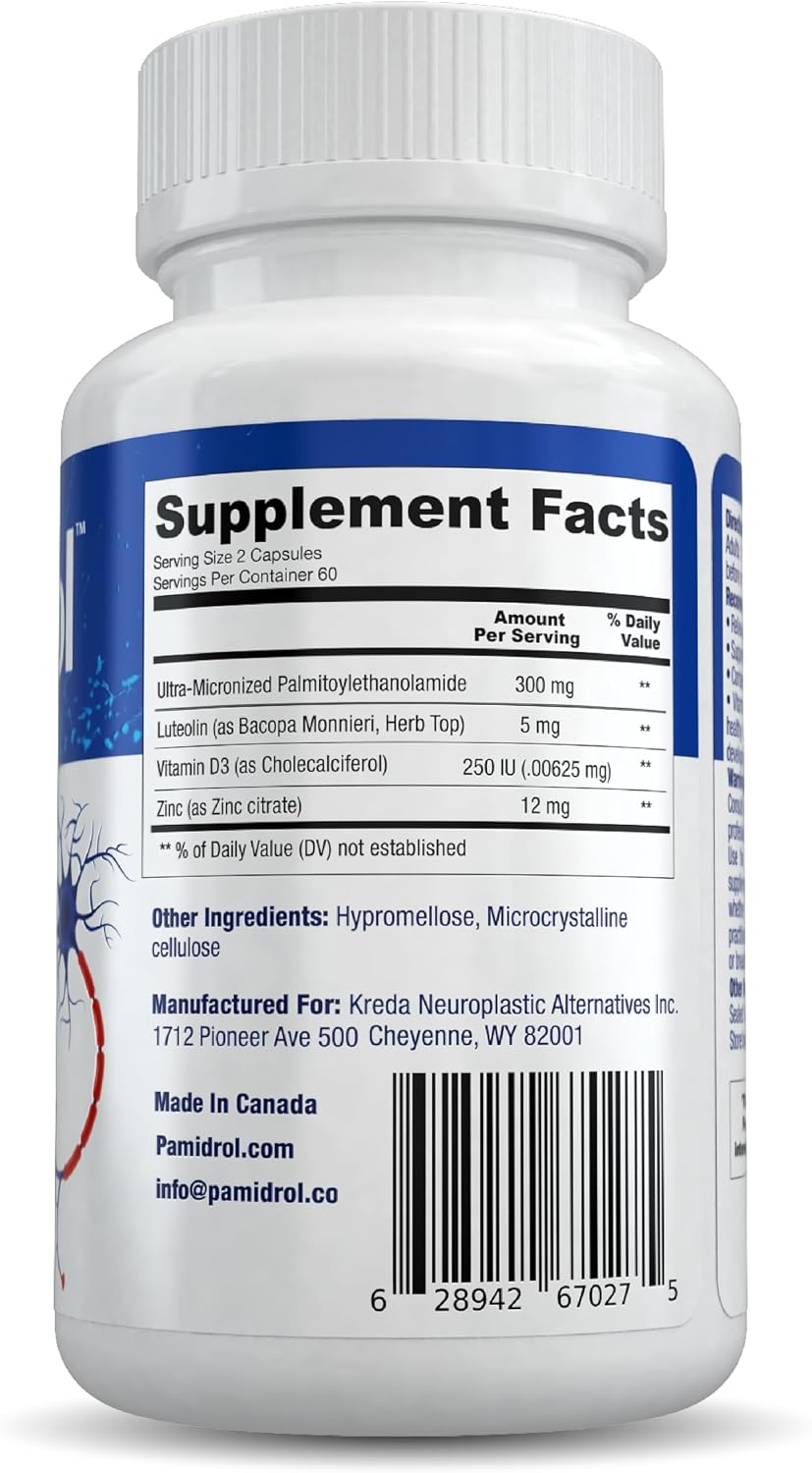 Pamidrol Extra Strength Nerve and Joint Support - 120 Cápsulas