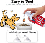 Aceite de Salmón para Perros y Gatos - Apoyo para Piel y Pelaje Saludables, Omega 3 EPA DHA, 236 ml