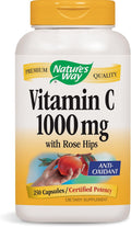 Nature's Way Vitamina C 1000 con Escaramujo, 250 Cápsulas