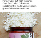 Kion Colostrum de Vaca Alimentada con Pasto | Salud Intestinal y Apoyo Inmunitario | 30 Dosis
