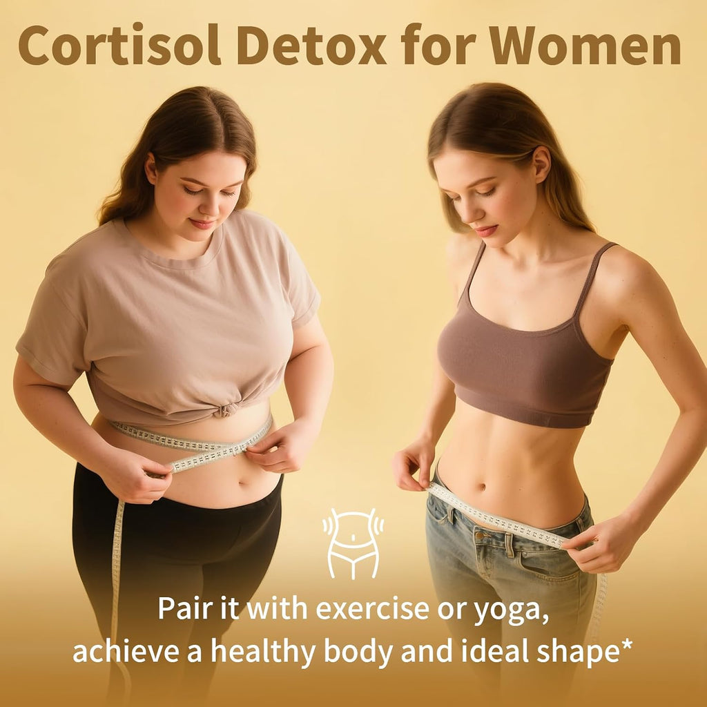 2 Pack Suplemento de Cortisol para Mujeres y Hombres - 10-en-1 Reductor de Cortisol con Ashwagandha y Magnesio - 120 Cápsulas