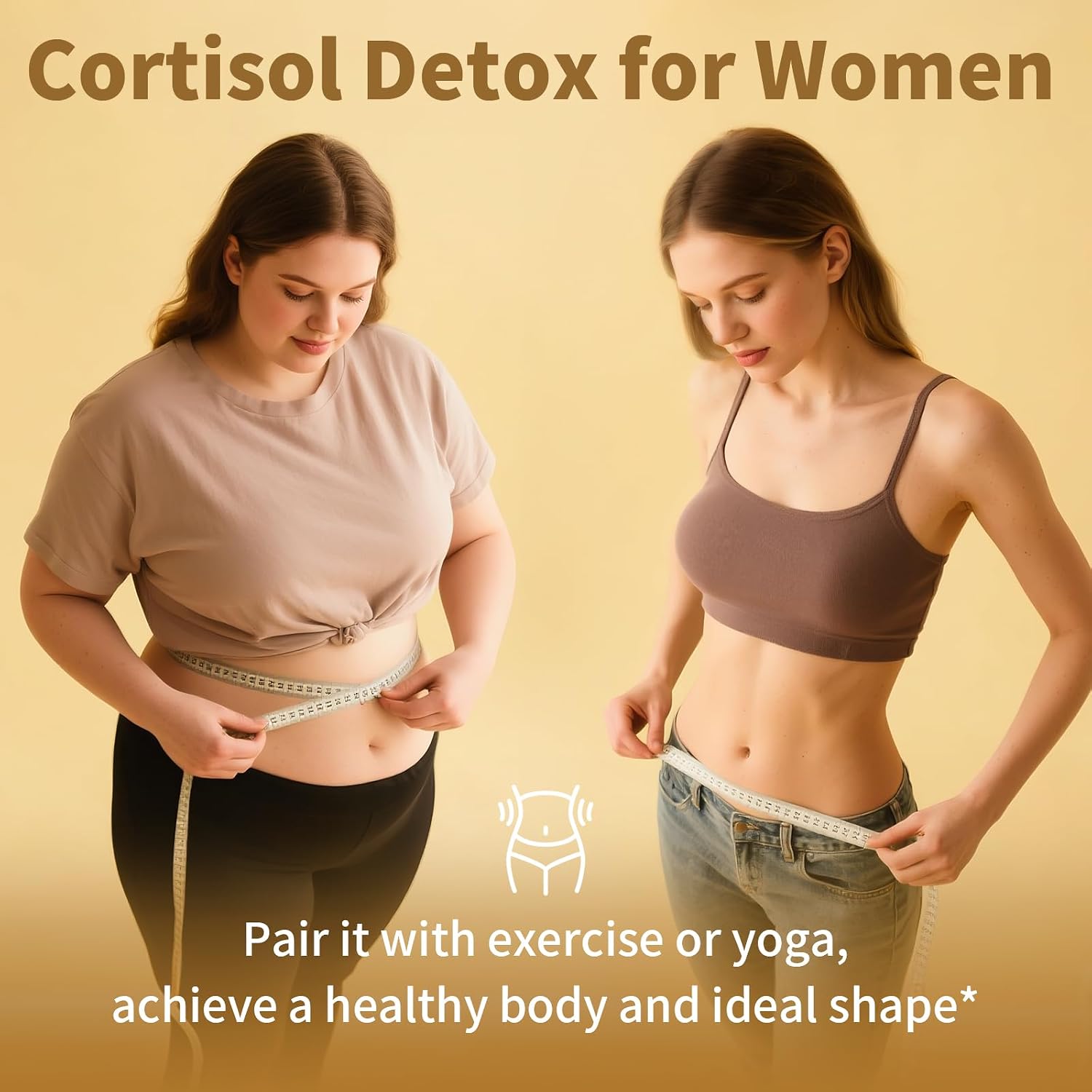 2 Pack Suplemento de Cortisol para Mujeres y Hombres - 10-en-1 Reductor de Cortisol con Ashwagandha y Magnesio - 120 Cápsulas