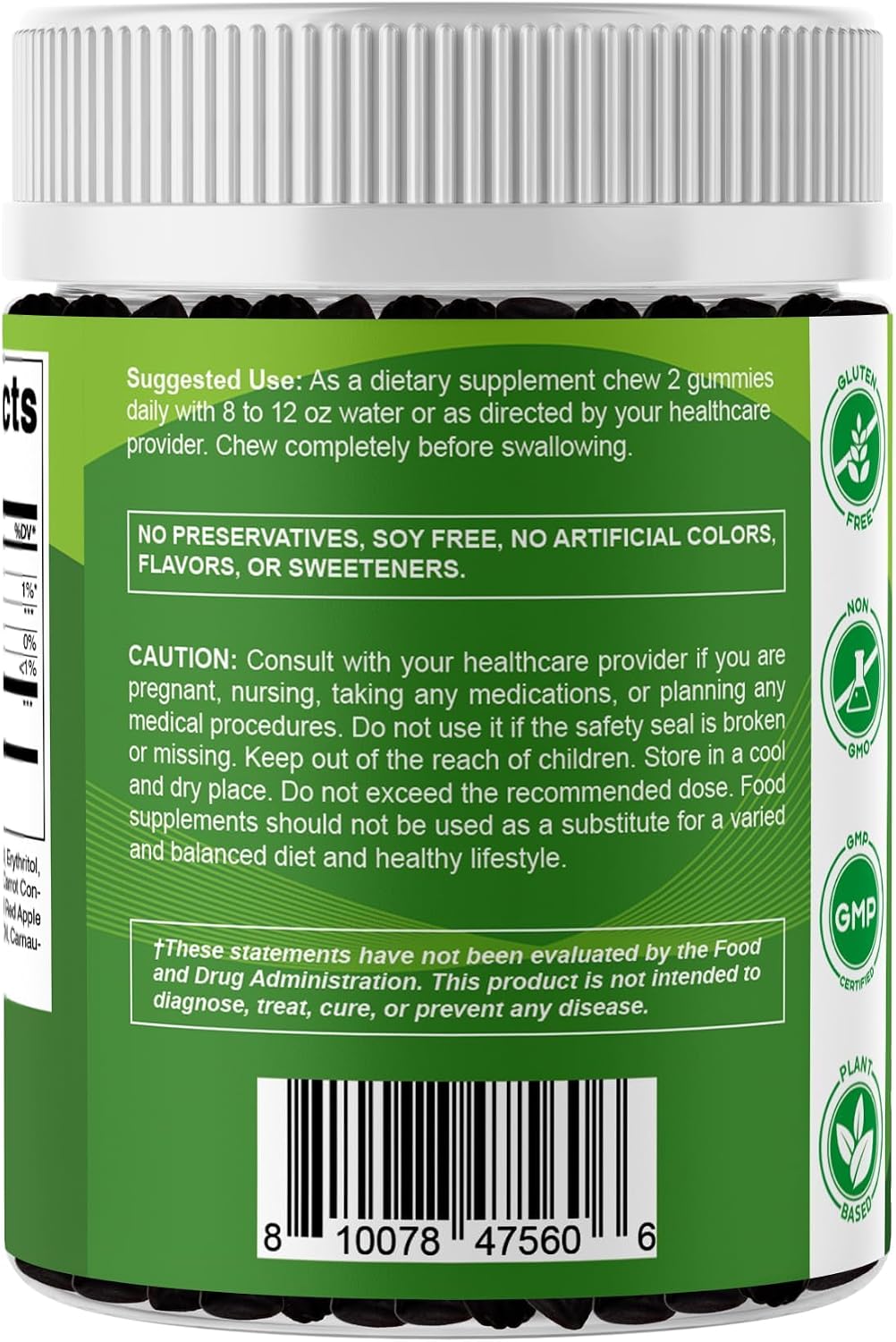 Vitamatic Moringa Gummies – Sin Azúcar – Extracto 50:1 – Superalimento Verde – A base de Pectina – Vegano – No transgénico – 240 Gominolas