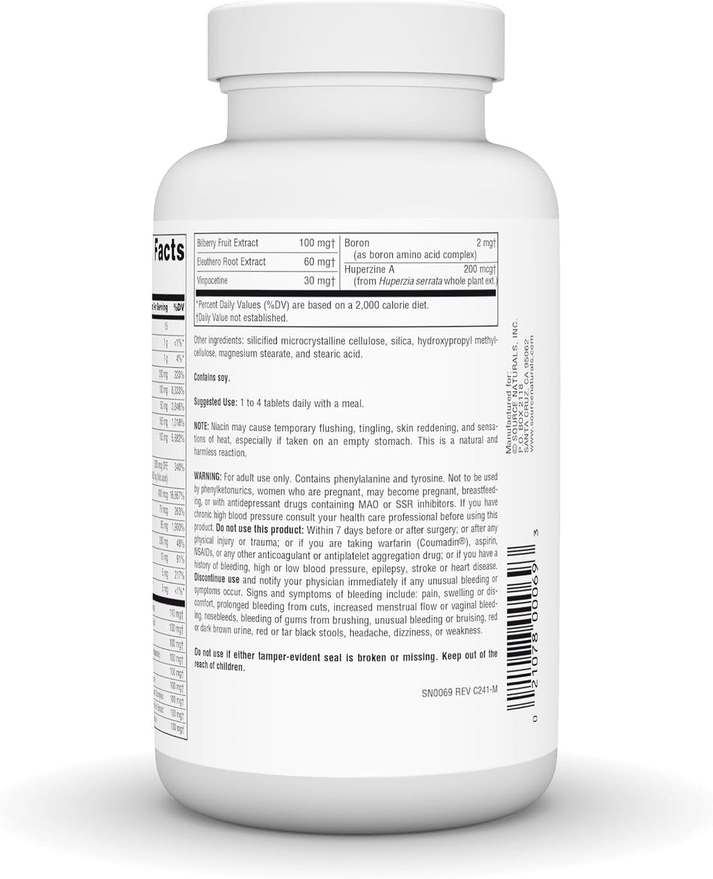 Source Naturals Higher Mind, con Fosfatidilserina - 120 Comprimidos