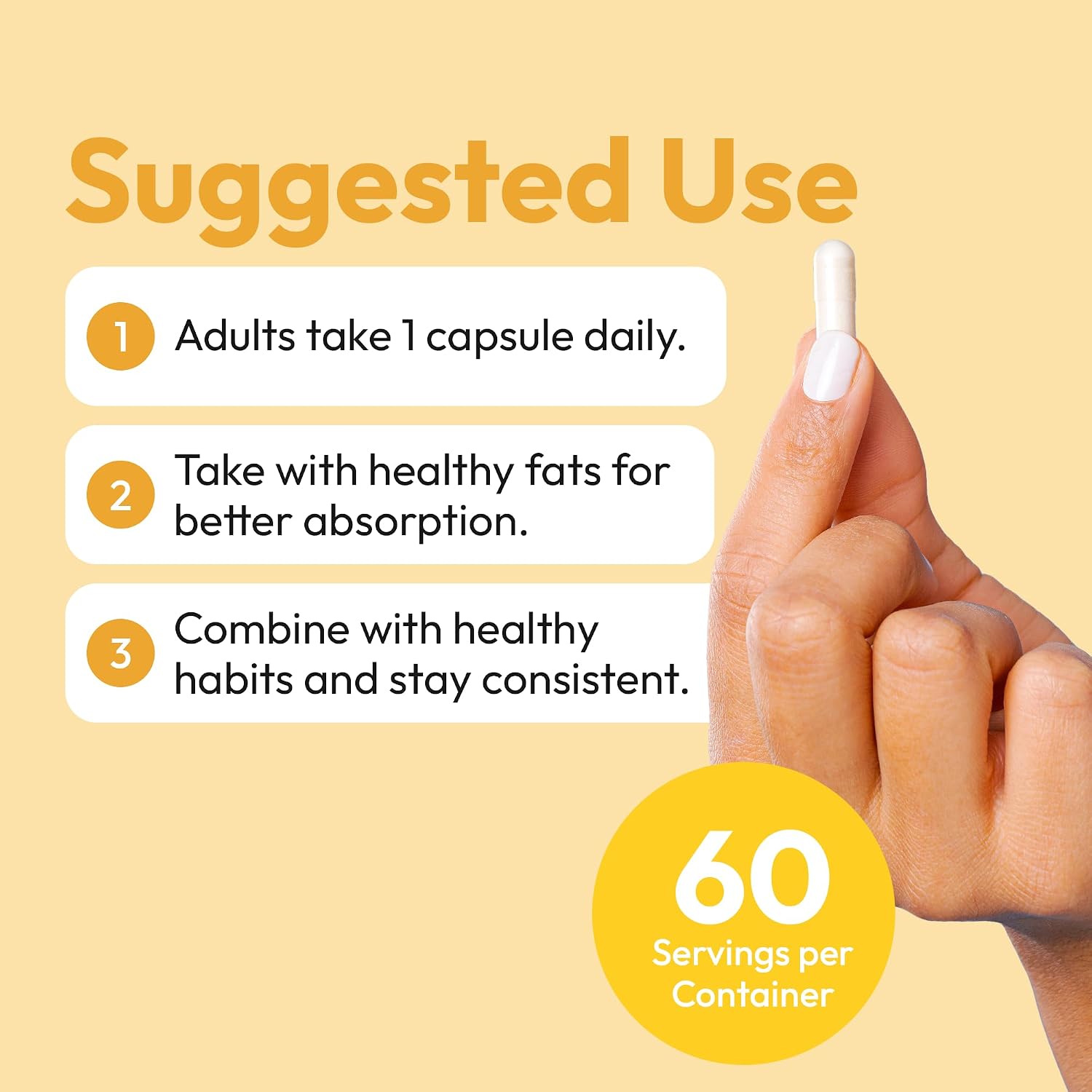 Vitamina D3 K2 5000 UI con MK7 (180 mcg) - Suplemento Natural para Huesos, Corazón e Inmunidad - Cápsulas Veganas - 60 Cápsulas