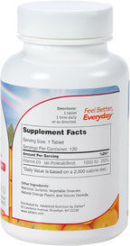 Zahler Junior D3 1000IU – Vitamina D3 Masticable para Niños, 240 Comprimidos