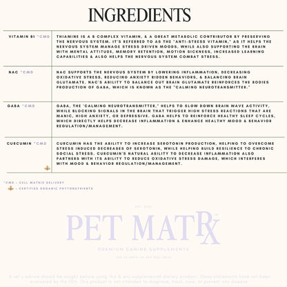 Pet MatRx Calm Spray para Perros - – Curcumina: Componente activo de la cúrcuma, conocido por sus propiedades – Image 4
