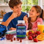 LifeSource Vitamins Multivitamínico en Gominolas para Niños y Adolescentes - 90 Gominolas - Suministro para 45 Días - Sabor Natural