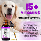 15-en-1 Multivitamínico Líquido para Perros con Glucosamina, MSM y Omega
