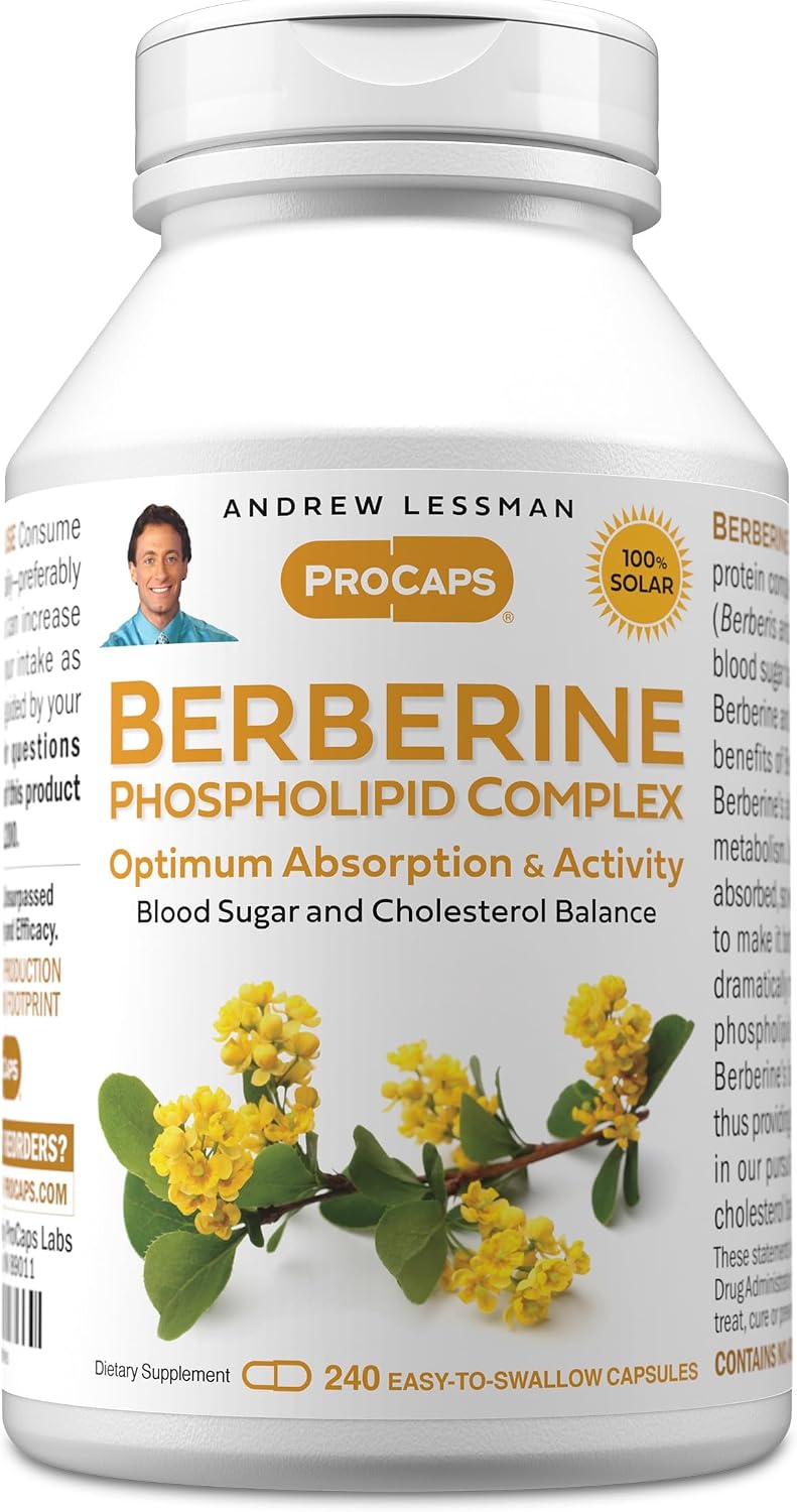 ANDREW LESSMAN Complejo de Berberina con Fosfolípidos - 240 Cápsulas