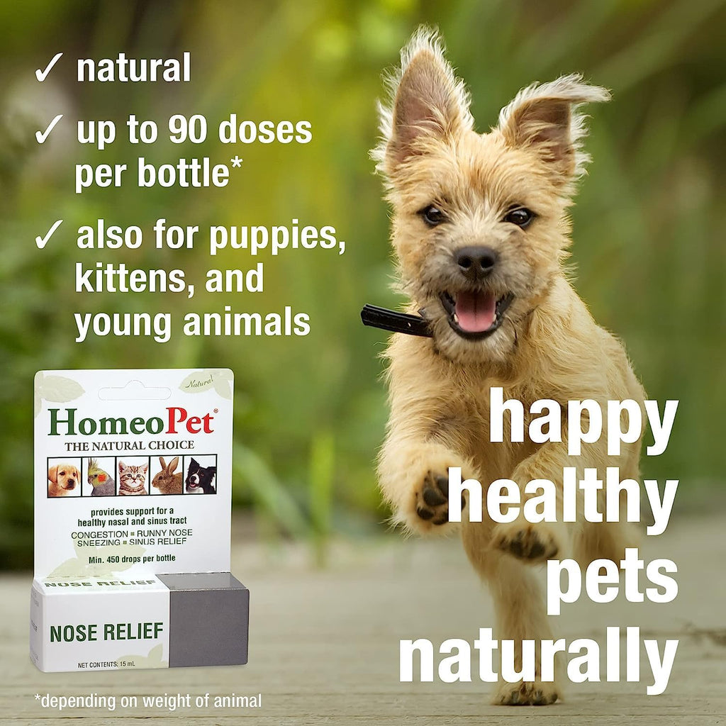 HomeoPet Nose Relief para perros y mascotas - 15 ml