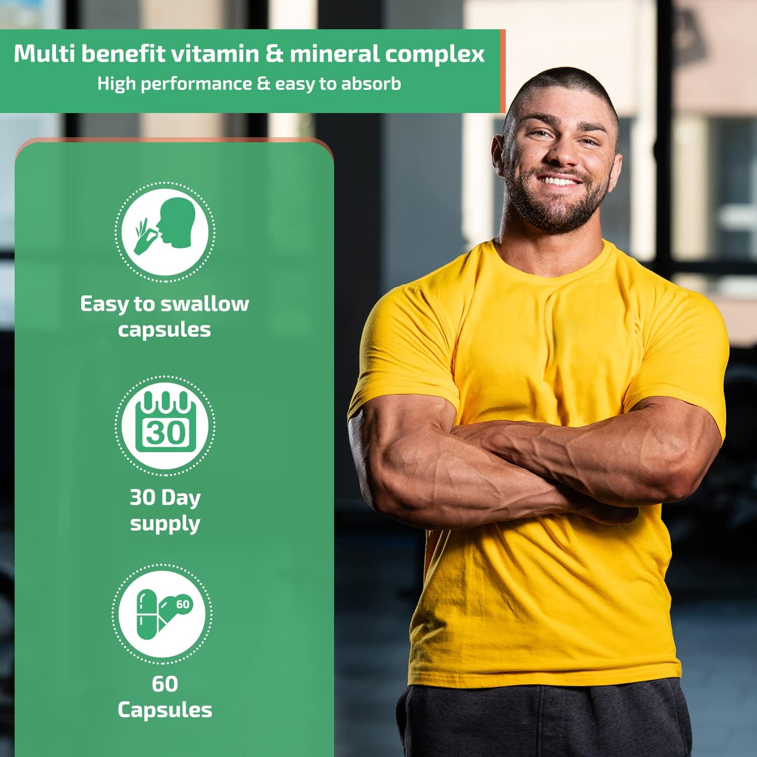 VitaB Pro CD Energy Plus – 6 en 1 Potenciador Natural de Energía e Inmunidad, Equilibrio del Estado de Ánimo