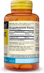MASON NATURAL L-Arginina 500 mg con Calcio, 60 Cápsulas