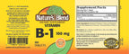 Nature's Blend - Vitamina B1 100 mg, 100 Comprimidos