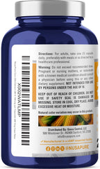 NusaPure Cápsulas de Seda de Maíz, 150 mg, 200 Cápsulas Veganas (No OGM, Vegano)