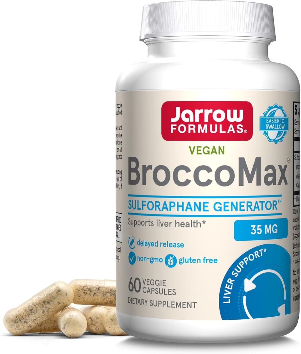 Jarrow Formulas BroccoMax Sulforaphane Generator 35 mg - 60 Cápsulas Vegetales de Liberación Retardada