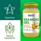 Gel de Sea Moss Orgánico Wildcrafted de Santa Lucía - 92 Vitaminas y Minerales - Vegano