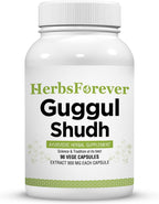 Herbsforever Shudha Guggul Cápsulas - Commiphora Mukul 90 Cápsulas Vegetales de 800 mg