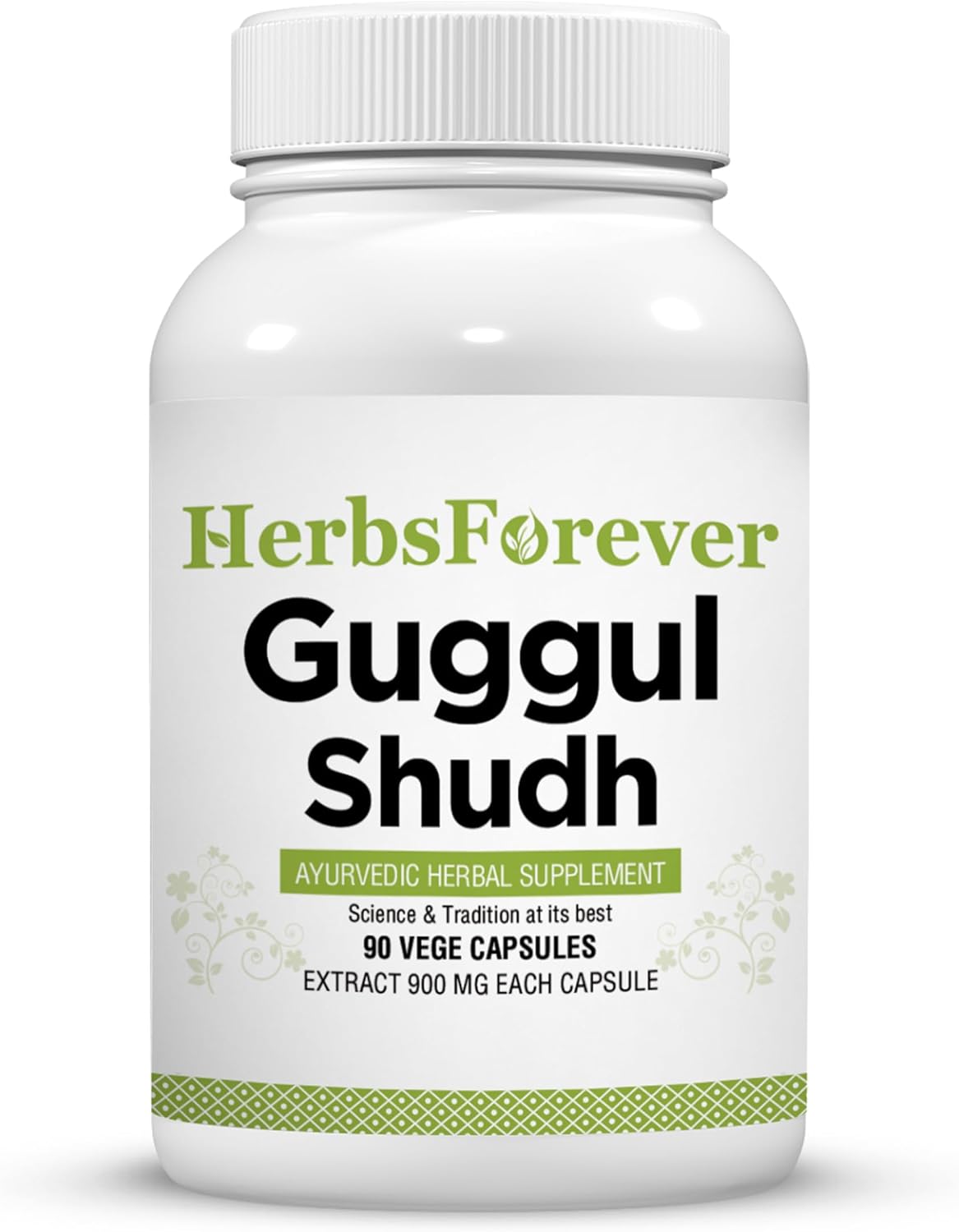 Herbsforever Shudha Guggul Cápsulas - Commiphora Mukul 90 Cápsulas Vegetales de 800 mg