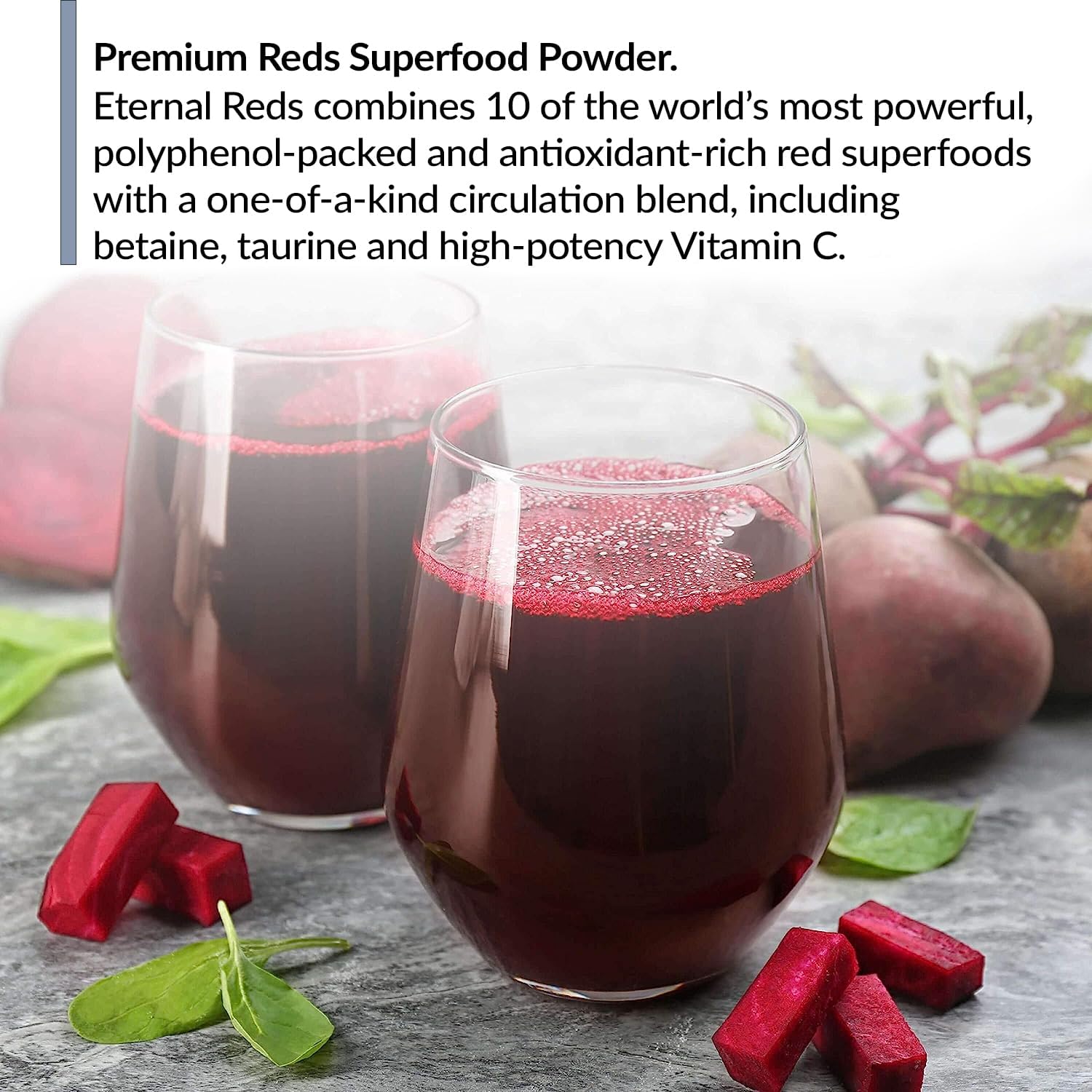 BioTrust Eternal Reds - Polvo de Superalimentos Rojos, 30 Dosis