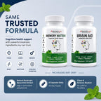 Bricker Labs Brain Aid Memory Matters – Suplemento Nootrópico con Extracto de Menta Neumentix