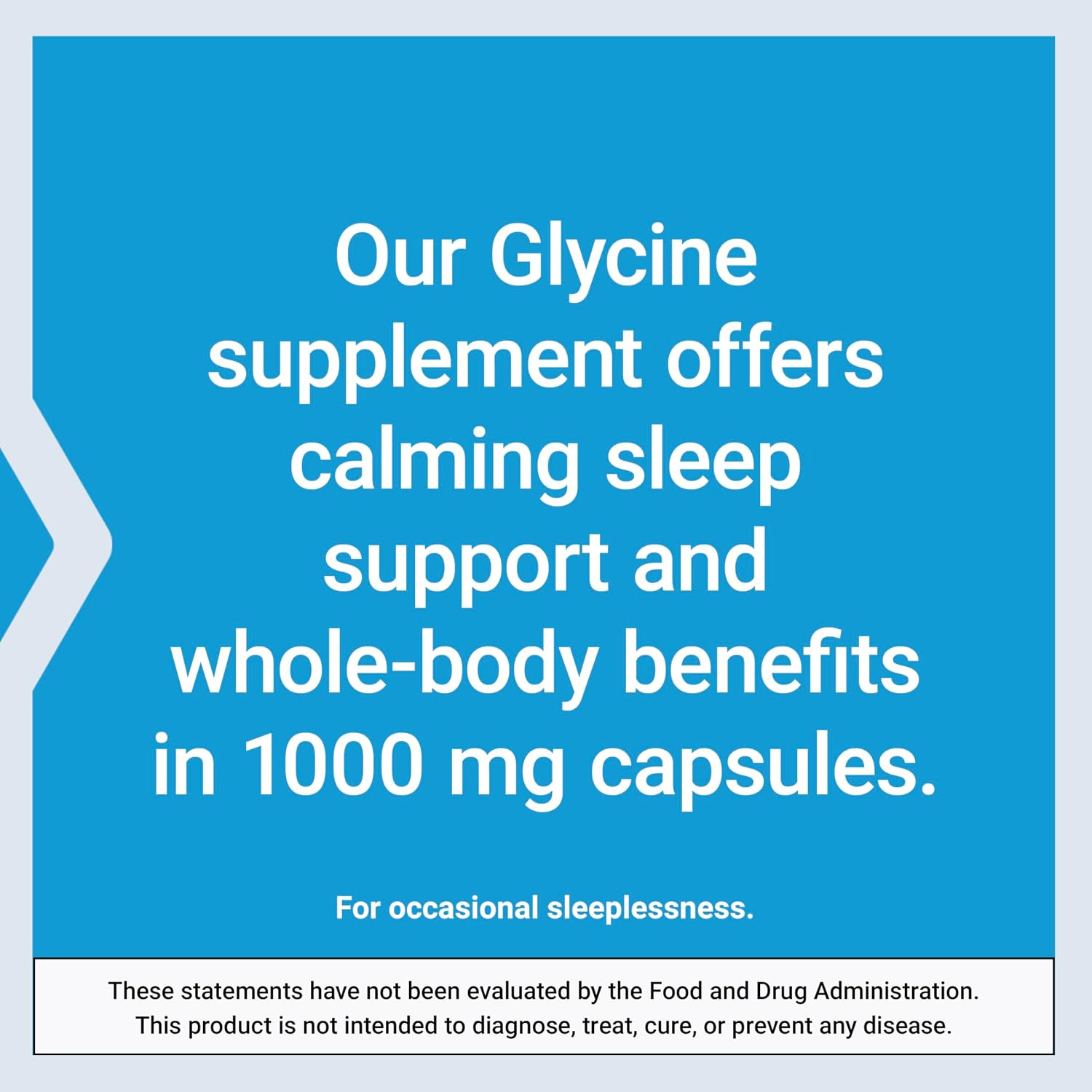 Life Extension Glycine 1000 mg, 100 Capsules - Amino Acid for Sleep