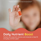 CHILDLIFE ESSENTIALS Multivitamin Gummies for Kids - Gominolas multivitamínicas para niños con DHA, sin azúcar, sabor fresa natural, 90 unidades