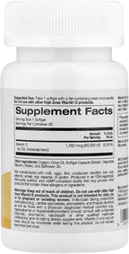 SuperNutrition SimplyOne Vitamina D3 50.000 UI, 50 Cápsulas Blandas