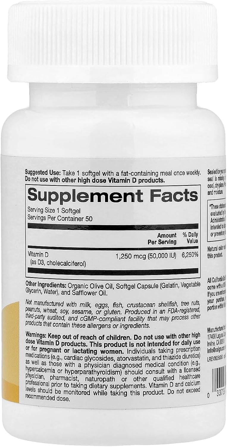 SuperNutrition SimplyOne Vitamina D3 50.000 UI, 50 Cápsulas Blandas