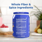Balance of Nature Fiber & Spice - Cáscara de Psyllium, Semilla de Lino, Cúrcuma y Manzana - 30 Dosis
