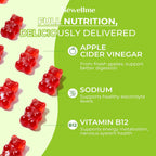 NEWELLME Gominolas de Vinagre de Manzana con la Madre y B12 – Sin Azúcar, Veganas, 120 uds