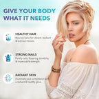 Veetify Vitaminas para Cabello, Piel y Uñas con Biotina y Complejo Herbal - 60 Cápsulas Veganas