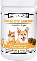 Vet Classics Cranberry Comfort – Suplemento urinario para perros y gatos, 120 comprimidos masticables