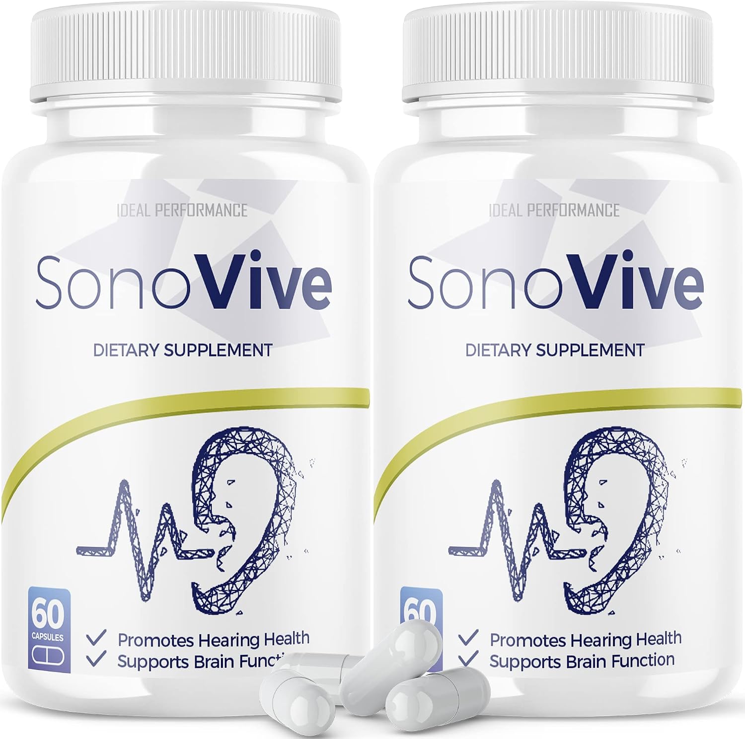 Sonovive Cápsulas para la Audición - 120 Cápsulas (2 Envases)