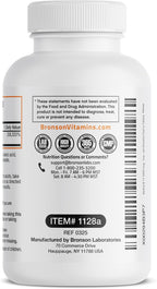 Bronson Methyl B12 5000 mcg - Metilcobalamina - 60 Comprimidos de disolución rápida