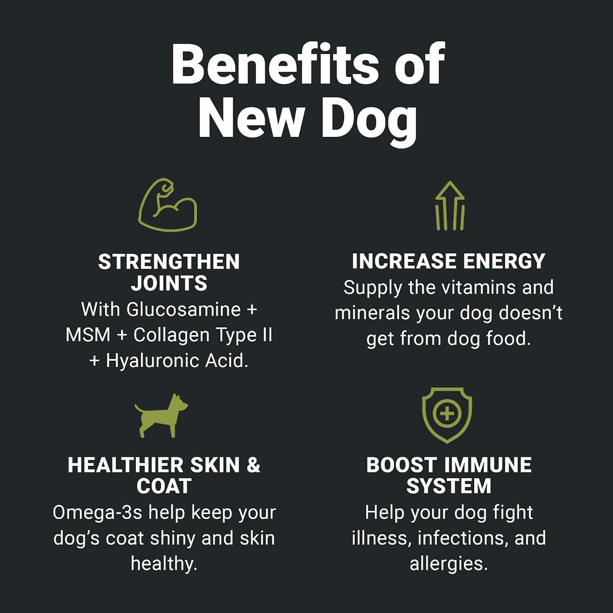 K9 Athlete - New Dog | Dog Joint Supplement – Aceite de pescado : Rico en ácidos grasos omega-3, el aceite de – Image 6