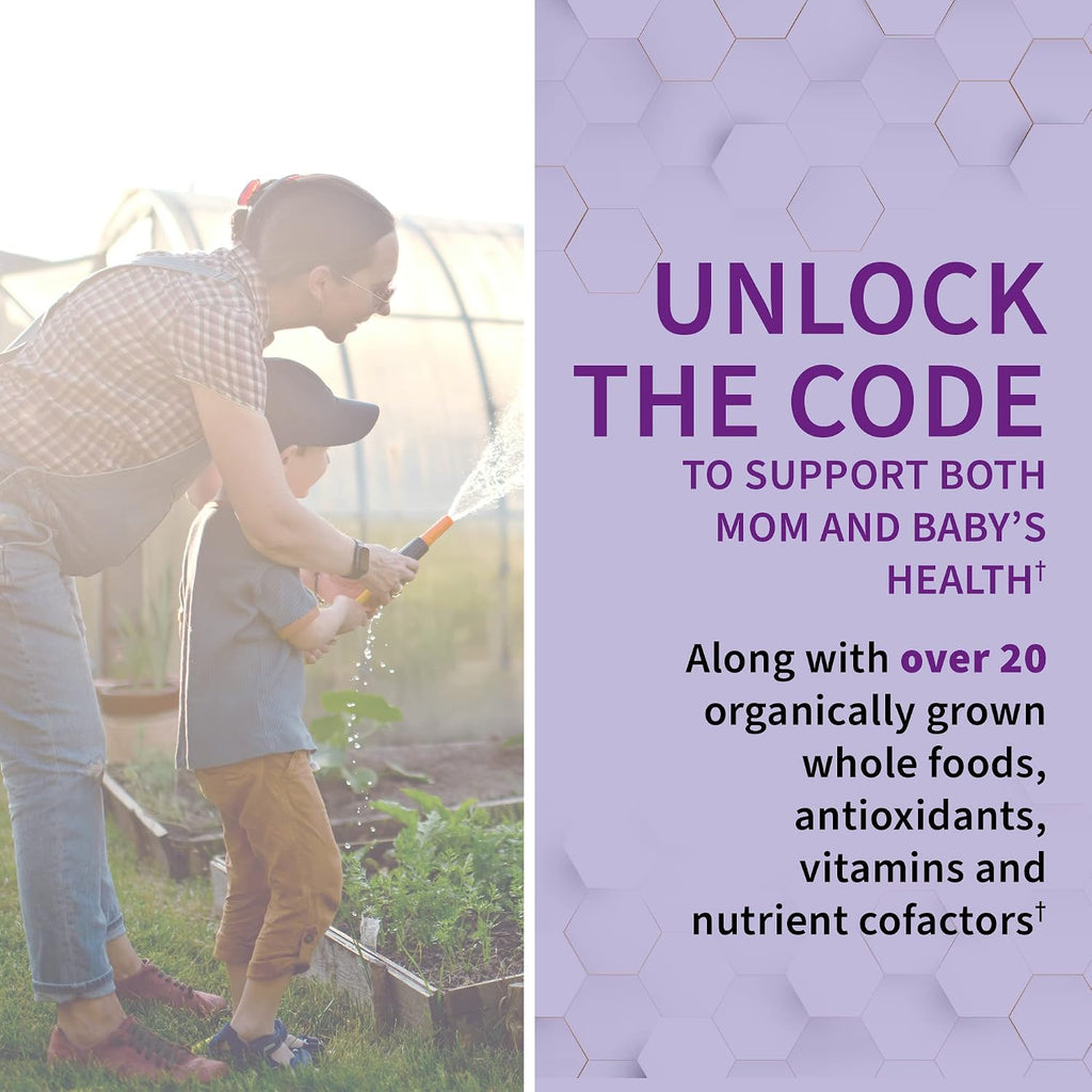 Garden of Life Vitamin Code Raw Multivitamínico Prenatal con Hierro, Ácido Fólico y Probióticos - 90 Cápsulas (30 Días)