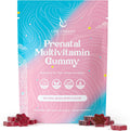 Gominolas Prenatales Certificadas Halal con Folato, DHA/EPA Omega-3, Biotina y Zinc - 60 Gominulas sabor Frambuesa y Limonada