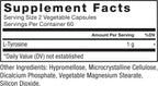 Force Factor L-Tirosina 500 mg, 120 Cápsulas – Suplemento de Aminoácido en Forma Libre