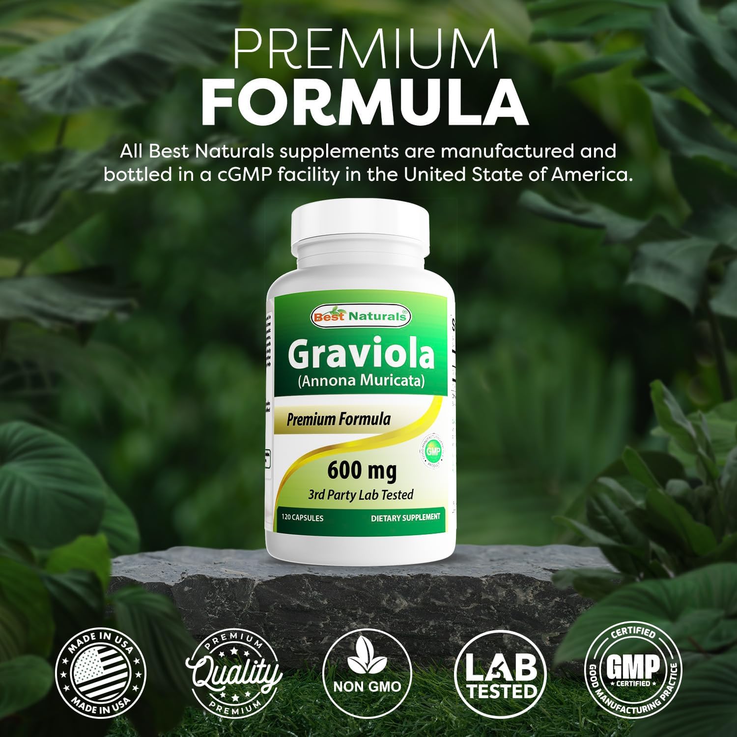 Graviola 600 mg Cápsulas - Annona Muricata - Best Naturals