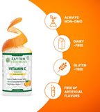 Zaytun Halal Vitamina C 500 mg con Escaramujo y Bioflavonoides - 60 Comprimidos Vegetarianos