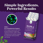 Natures Craft SAM-e 200mg - Suplemento de S-Adenosilmetionina, 60 Cápsulas Veganas