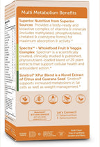 Zahler Multivitamin Metabolism + Apoyo al Control de Peso para Mujeres y Hombres con Hierro, Certificado Kosher, 60 Cápsulas