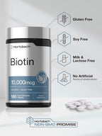 Horbäach Biotina 10000mcg - 180 Comprimidos de Disolución Rápida