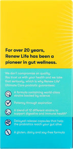 Renew Life Ultimate Flora Care Probiótico 100 Mil Millones, 30 Cápsulas