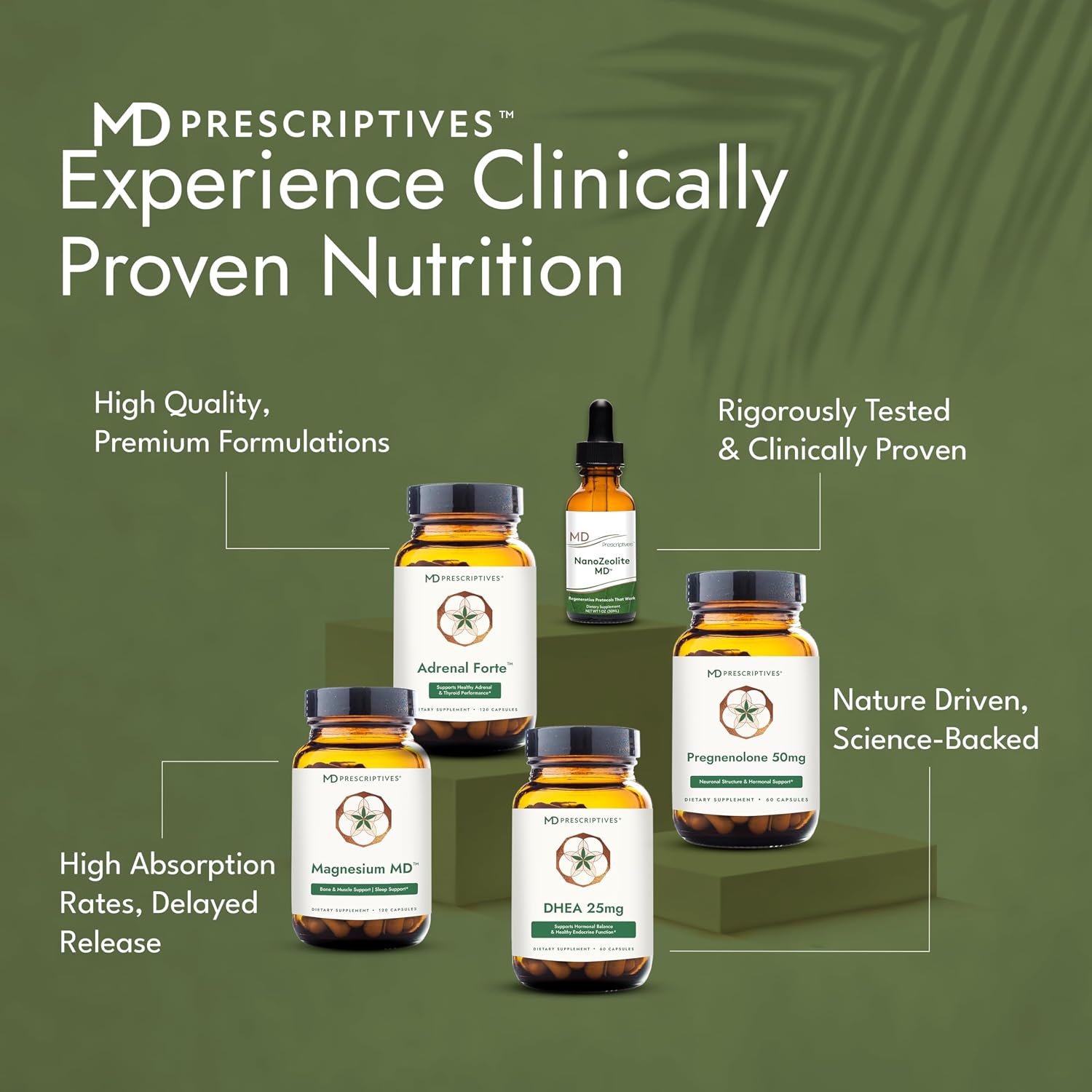 MD Prescriptives Pregnenolona - Fórmula Vegana para el Equilibrio Hormonal - 60 Cápsulas Vegetales (50 mg)