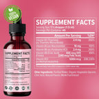 NUSAVA (4 Pack) Gotas de Vitamina B12 Líquida 5000mcg - Complejo B con B6 y B1 - Metilcobalamina - Vegano, Sin OGM, Sabor Fresa (2 oz, 160 dosis)