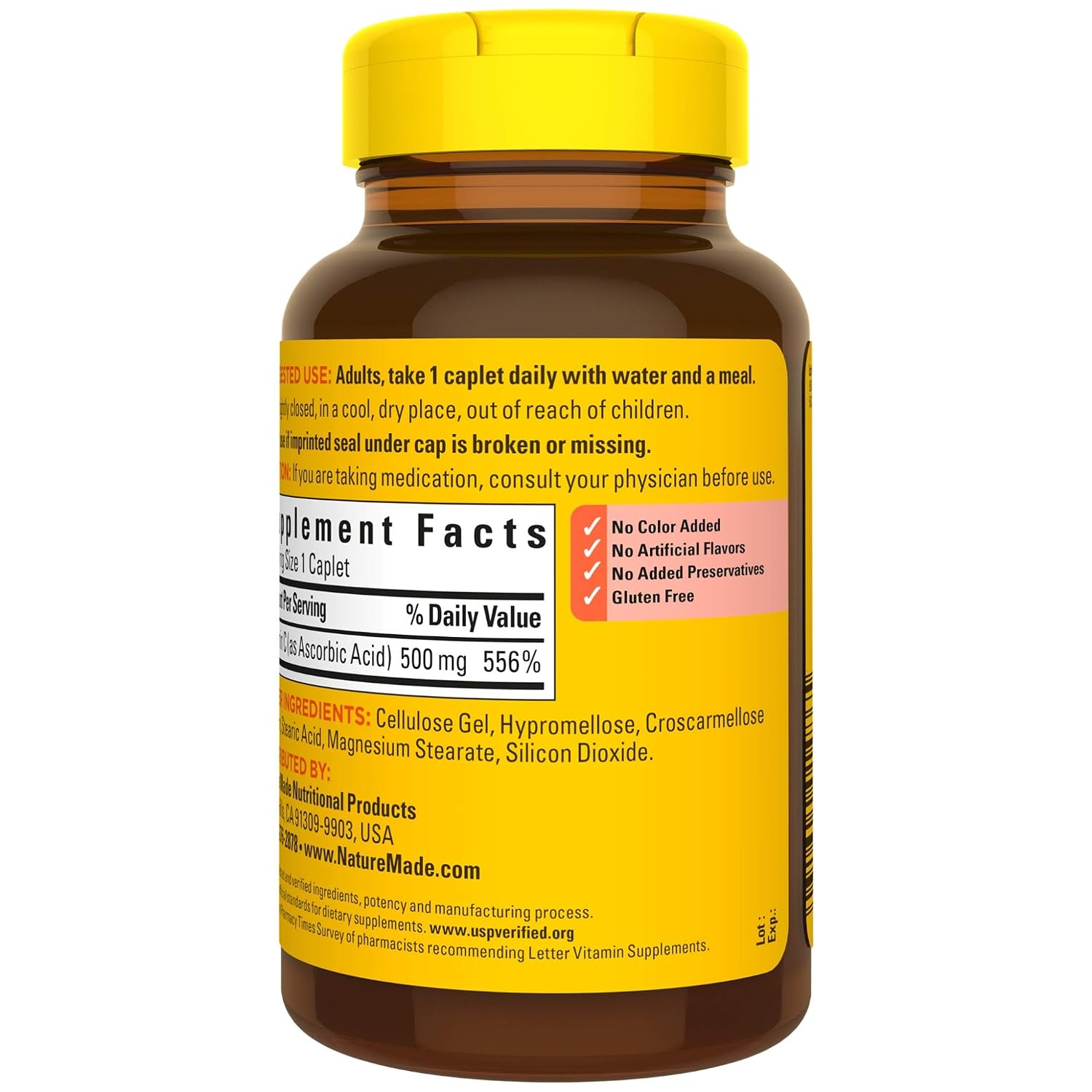 Nature Made Vitamina C 500 mg, 250 comprimidos