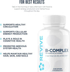Revive MD Complejo de Vitamina B – Cápsulas para Hombres y Mujeres (60 Servicios)